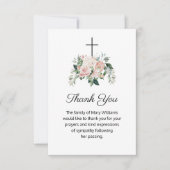 Religieuze Christelijke flora begrafenis bedankt (Voorkant)