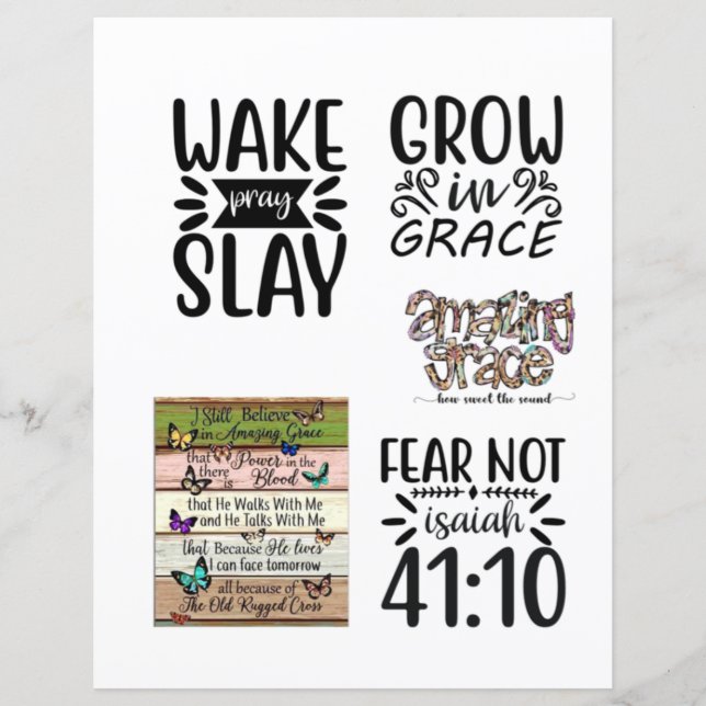 Religieuze Christelijke Jezus citeert Bijbelse Ver (Voorkant)