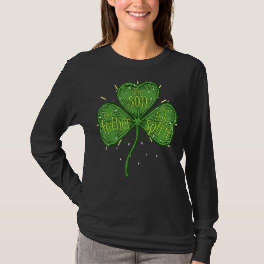 Religieuze Christelijke katholieke St Patricks Day T-shirt (Voorkant)
