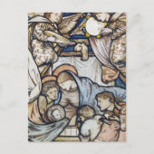 Religieuze Christelijke Kerstmiskerststal Burne-Jo Feestdagenkaart (Voorkant)