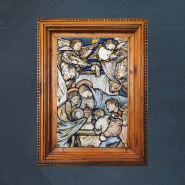 Religieuze Christelijke Kerstmiskerststal Burne-Jo Poster