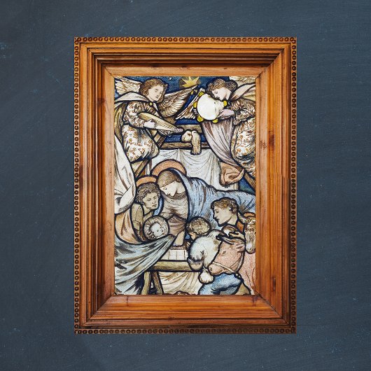 Religieuze Christelijke Kerstmiskerststal Burne-Jo Poster