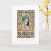 Religieuze Christelijke kerstviering Kaart (Gele Bloem)