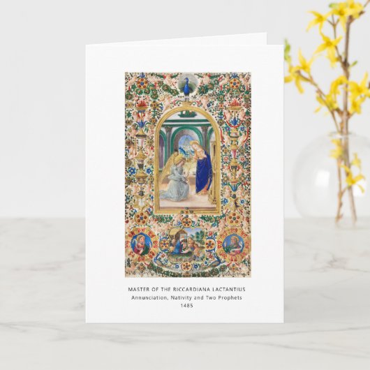 Religieuze Christelijke kerstviering Kaart (Gele Bloem)