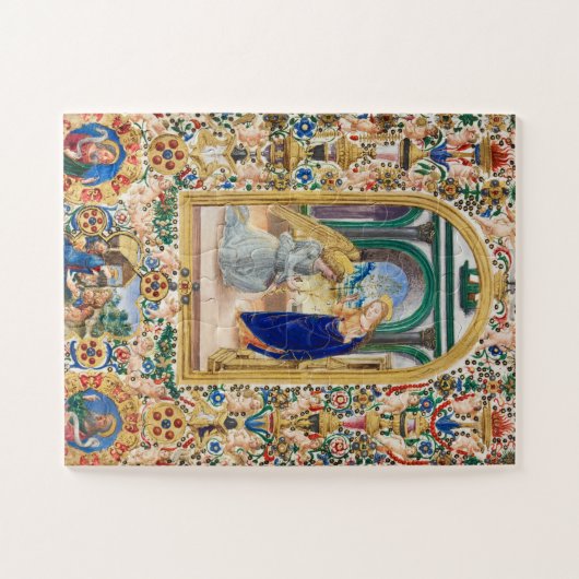 Religieuze Christelijke kerstviering Legpuzzel (Horizontaal)