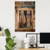Religieuze Christelijke kunst Poster (Thuiskantoor)