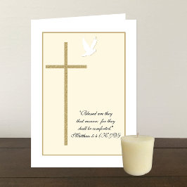 Religieuze Christelijke sympathiekaart — Cross & D Kaart