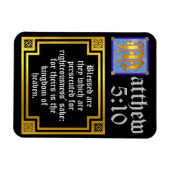 Religieuze citaat Matthew 5 Gold Illumined Letter Magneet (Horizontaal)