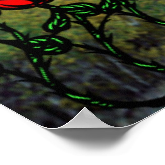 Religieuze condoleanceposters poster (Hoek)