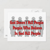 Religieuze Crazies Briefkaart (Voorkant / Achterkant)