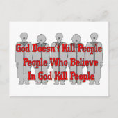 Religieuze Crazies Briefkaart (Voorkant)