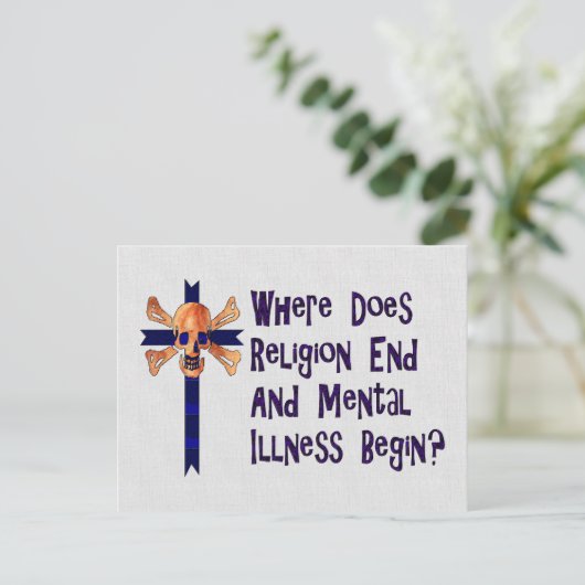 Religieuze Crazies Briefkaart (Staand voorkant)