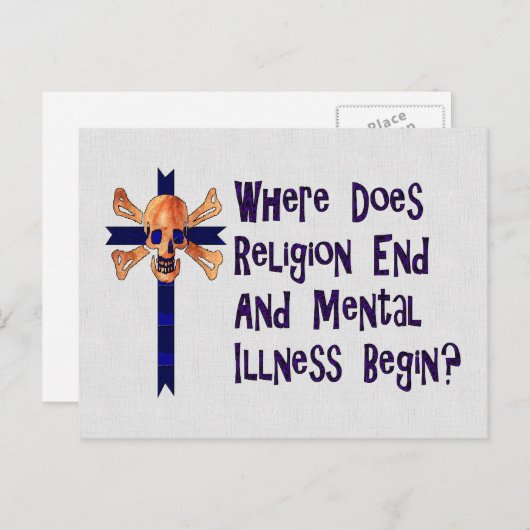 Religieuze Crazies Briefkaart (Voorkant / Achterkant)