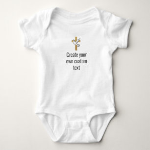 Religieuze Creëer je eigen aangepaste tekst Ver1 Romper