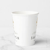 Religieuze cross-age Green Script Boy Baptisme Papieren Bekers (Rechts)