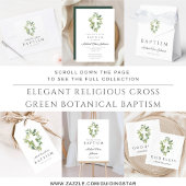 Religieuze Cross Green Botanische Baptisme RSVP Kaartje