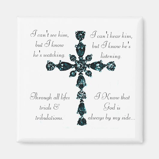 Religieuze Cross magnet (Voorkant)