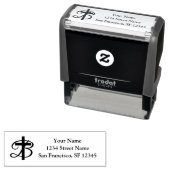 Religieuze cross self-inking retour adres stempels (In situ)
