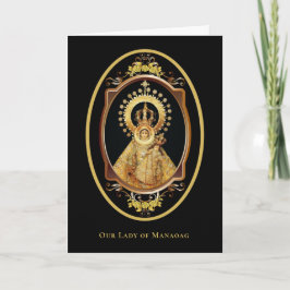 Religieuze Dame van Manaoag Filipijnen Katholiek Kaart