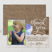 Religieuze dank je kaart voor jongen met het Heili (Voorkant / Achterkant)