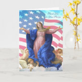 Religieuze Dank u voor uw service katholieke Kaart (Gele Bloem)