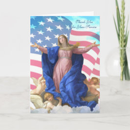 Religieuze Dank u voor uw service katholieke Kaart