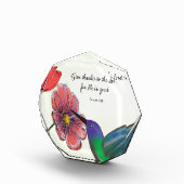 Religieuze denking van jullie bloemen met Hummingb Fotoblokken (Rechts)