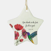 Religieuze denking van jullie bloemen met Hummingb Keramisch Ornament (Rechts)