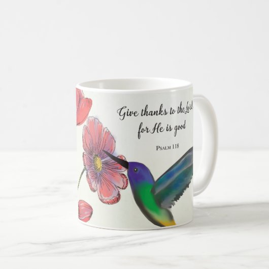 Religieuze denking van jullie bloemen met Hummingb Koffiemok (Voorkant rechts)