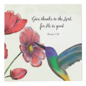 Religieuze denking van jullie bloemen met Hummingb Kubus (Voorkant)