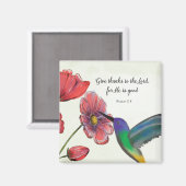 Religieuze denking van jullie bloemen met Hummingb Magneet (Voorkant / Achterkant)