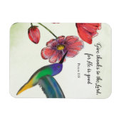 Religieuze denking van jullie bloemen met Hummingb Magneet (Horizontaal)