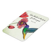 Religieuze denking van jullie bloemen met Hummingb Magneet (Linkerzijde)