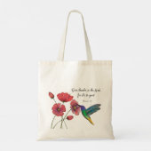Religieuze denking van jullie bloemen met Hummingb Tote Bag (Achterkant)