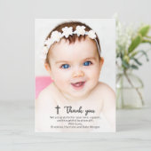 Religieuze Doop Christening Communie Christelijk Bedankkaart (Staand voorkant)