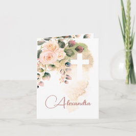 Religieuze doop doop Foto Rozen Roze