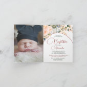 Religieuze doop doop Foto Rozen Roze (Binnen)