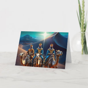 Religieuze Drie Koningen Kerst Kaart