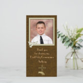 Religieuze Duif Kruis Paisley Bedankkaart (Staand voorkant)