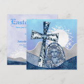 Religieuze Easter Bunch Uitnodigingen (Voorkant / Achterkant)