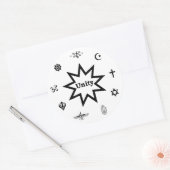Religieuze Eenheid Decal Ronde Sticker (Envelop)