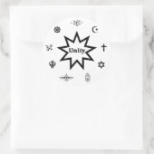 Religieuze Eenheid Decal Ronde Sticker (Tas)