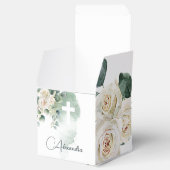 Religieuze Elegante Rozen Green Wash Cross Bedankdoosjes (Geopend)