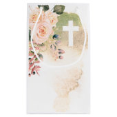 Religieuze Elegante Rozen Roze Kruis Persoonlijk Klein Cadeauzakje (Achterkant)