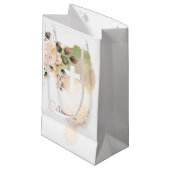 Religieuze Elegante Rozen Roze Kruis Persoonlijk Klein Cadeauzakje (Voorkant Gekanteld)