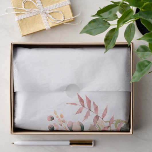 Religieuze Elegante Rozen Roze Kruis Persoonlijk Tissuepapier (Geschenk)