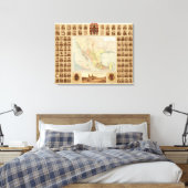 Religieuze en seculiere figuren van Mexico Canvas Afdruk (Insitu (Slaapkamer))