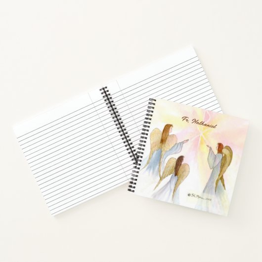 Religieuze engelen gepersonaliseerd notitieboek (Binnen)