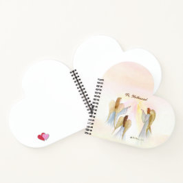 Religieuze engelen gepersonaliseerd notitieboek