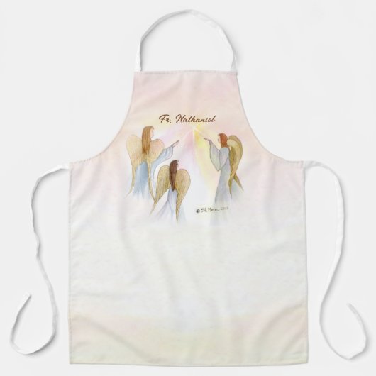 Religieuze engelen gepersonaliseerd schort (Voorkant)